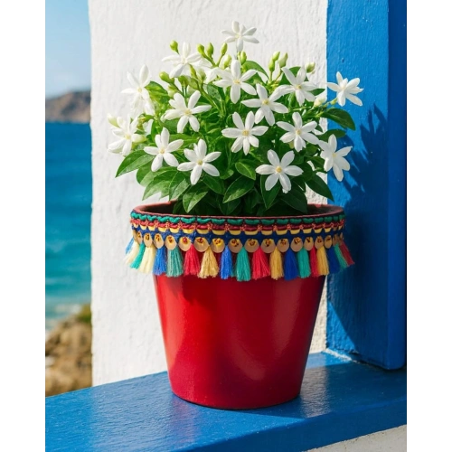 NF DEKORATİF SAKSI 1.7 LİTRE Kırmızı