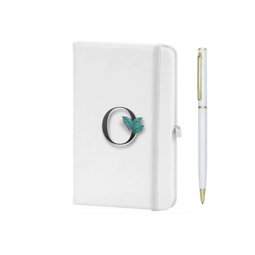 O Harfi Çiçek Baskılı Defter