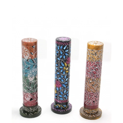 Obsidian Taşı İşlemeli Kule Tütsülük Model 1