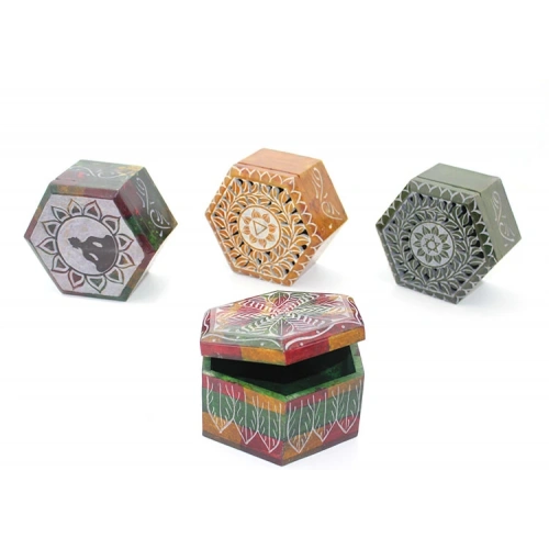 Obsidian Taşı Kutu Model 6