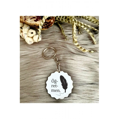 Öğretmenler Gününe Özel Baskılı Anahtarlık - Öğretmen