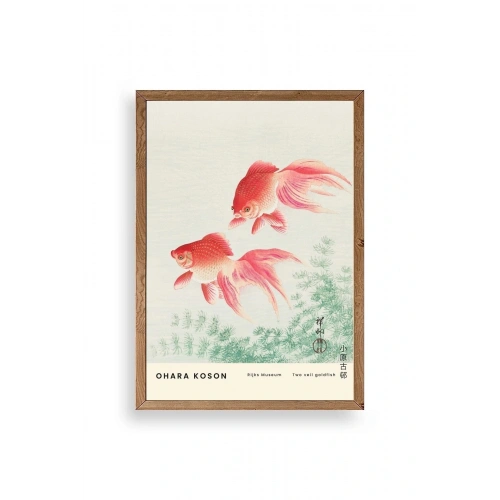 Ohana Koson Ahşap Çerçeveli Tablo 30 x 42