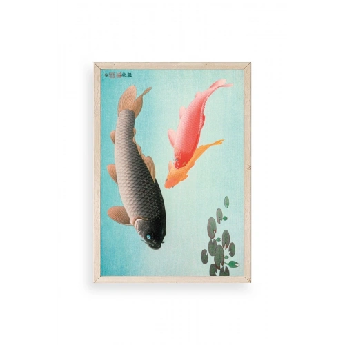 Ohara Koson Ahşap Çerçeveli Tablo 23 x 30