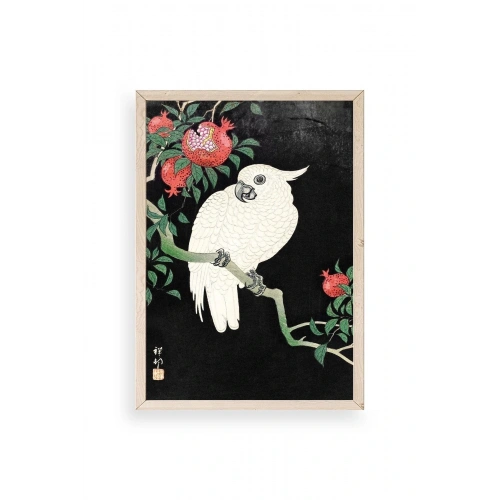 Ohara Koson Ahşap Çerçeveli Tablo 23 x 30