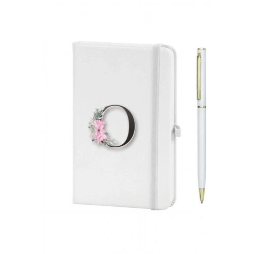 Öharfi Çiçek Desen Baskılı Defter