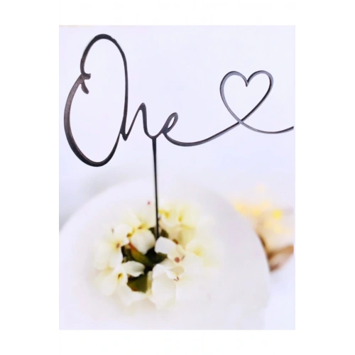 One Pasta Süsü Siyah Ahşap