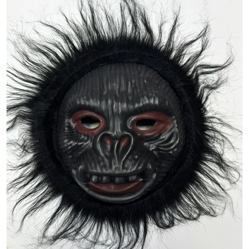 Orangutan Maskesi - Maymun Maskesi - Goril Maskesi Yetişkin Çocuk Uyumlu Siyah Renk Model 2 (5365)