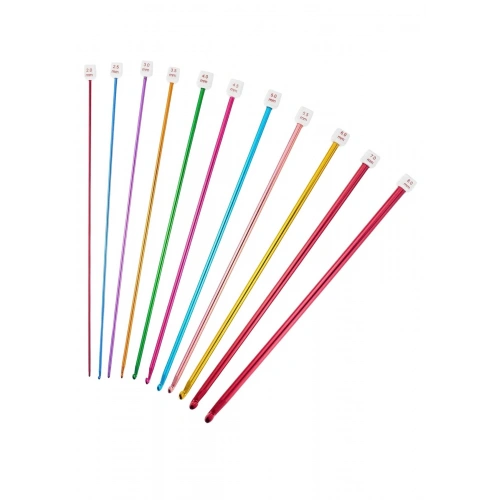 Örgü Tığ Metalize 25 Cm  2 Numara