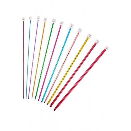 Örgü Tığ Metalize 25 cm  8 Numara