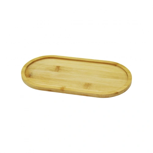 OVAL AHŞAP BAMBU YAĞDANLIK ALTLIK 12X23CM (5365)