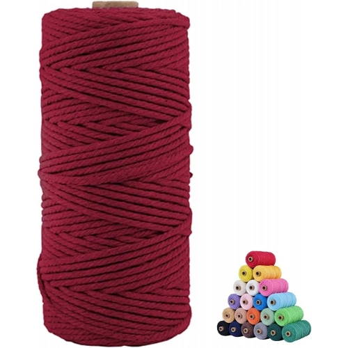 Pamuk Makrome 2 Mm Bordo
