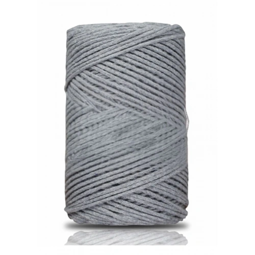 Pamuk Makrome 2 Mm Gri