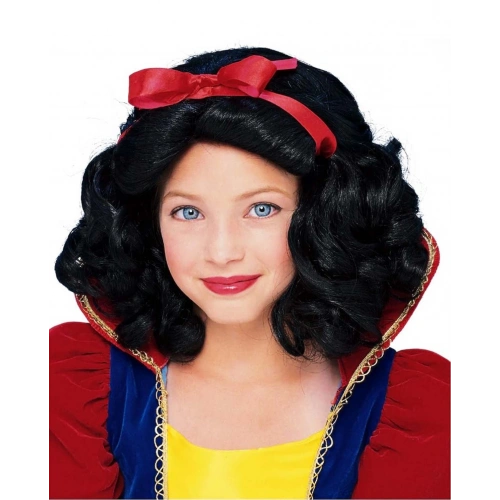 Cotton Princess Wig with Red Bow