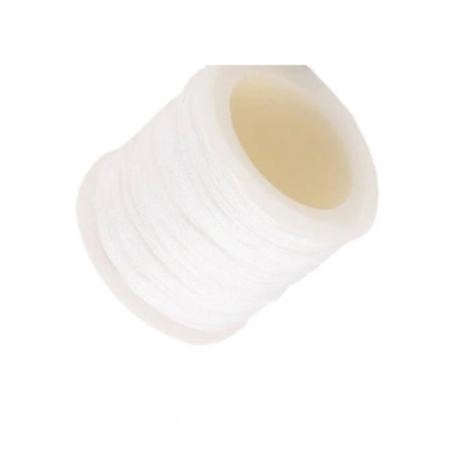 Paraşüt İpi, Bileklik-kolye Örgü İpi 1 Mm 50 Metre Beyaz