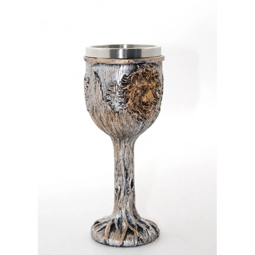 Paslanmaz Çelik Aslan Büstü Kadeh Bardak