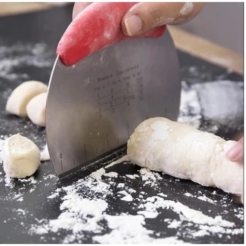 Paslanmaz Çelik Hamur Kesme ve Şekillendirme Spatulası