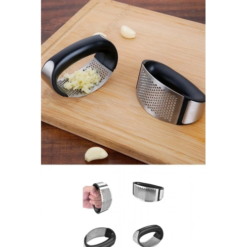 Stainless Steel Garlic Crusher Press Chopper Slicer Tool