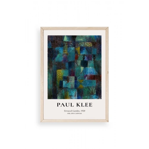 Paul Klee Ahşap Çerçeveli Tablo 17 x 23