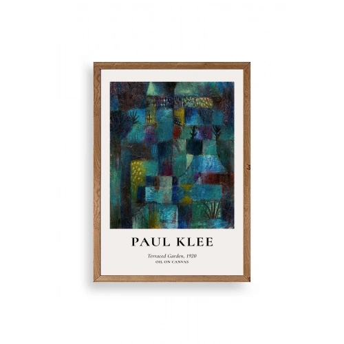 Paul Klee Ahşap Çerçeveli Tablo 17 x 23