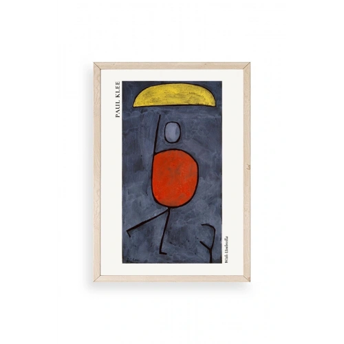 Paul Klee Ahşap Çerçeveli Tablo 17 x 23