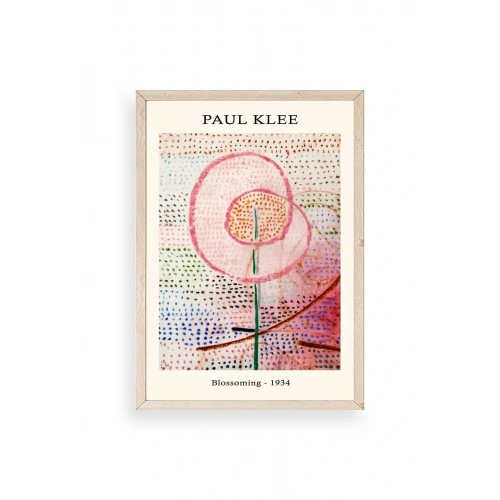 Paul Klee Ahşap Çerçeveli Tablo 17 x 23
