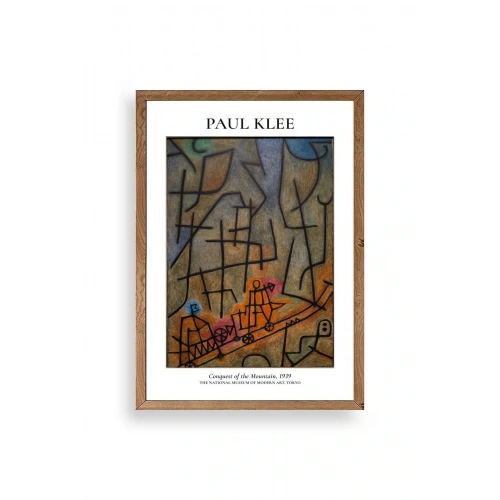 Paul Klee Ahşap Çerçeveli Tablo 17 x 23