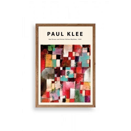 Paul Klee Ahşap Çerçeveli Tablo 23 x 30