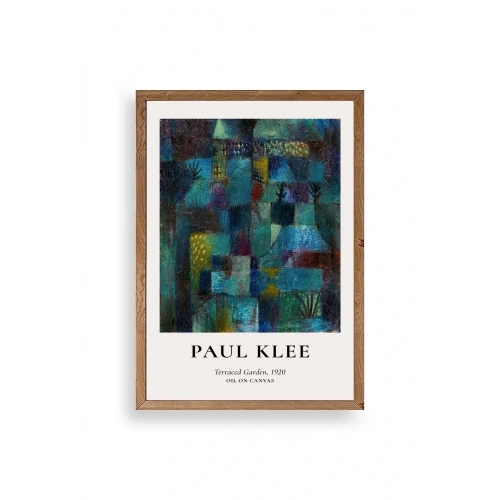 Paul Klee Ahşap Çerçeveli Tablo 30 x 42