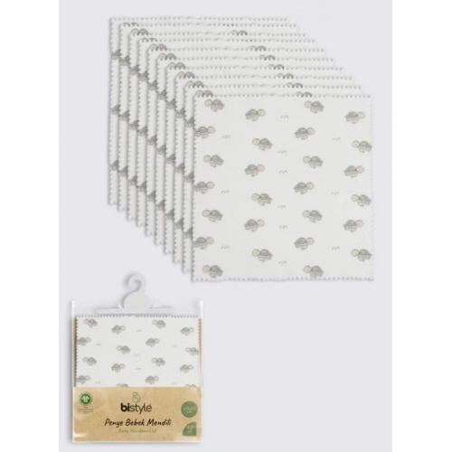 Penye Mendil 20x20 Ekru 10lu Set