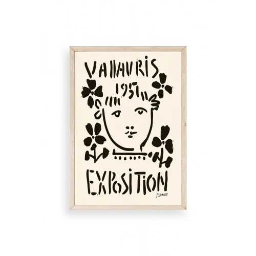 Picasso Ahşap Çerçeveli Tablo 17 x 23