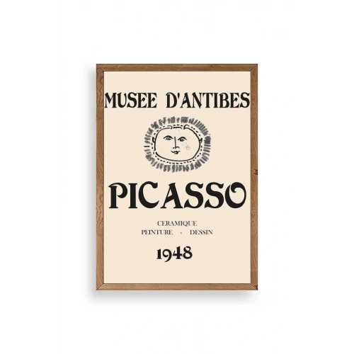 Picasso Ahşap Çerçeveli Tablo 50 x 70