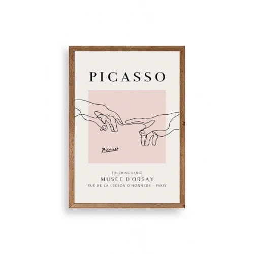 Picasso Ahşap Çerçeveli Tablo 50 x 70