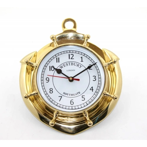 Brass Strap Wall Clock