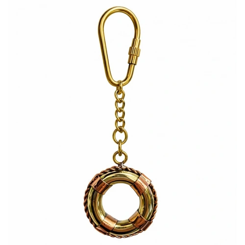 Pirinç Deniz Simidi Anahtarlık