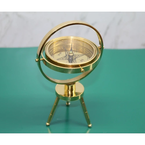 بوصلة طاولة من النحاس الأصفر موديل 2