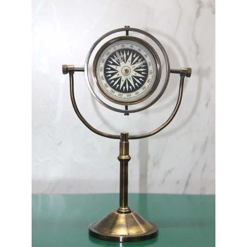 Brass Desktop Compass Model 4