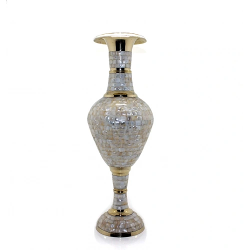 Brass Inlaid Vase 35 Cm