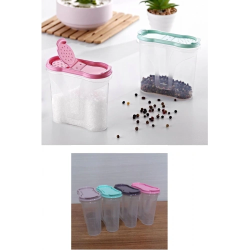 Plastik Kapaklı Majör Baharatlık Baharat Saklama Kutusu Kabı (5365)