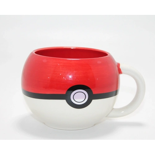 Pokemon Pokeball Tasarımlı 3D Porselen Kupa Bardak