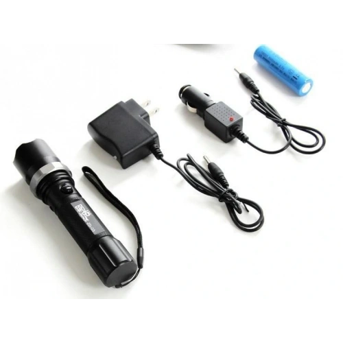 Polis El Feneri: Zoomlu + Sellektörlü + Şarjlı El Feneri (500 metre) (5365)