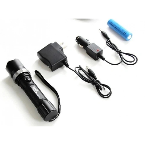 Polis El Feneri: Zoomlu + Sellektörlü + Şarjlı El Feneri (500 metre) (5365)