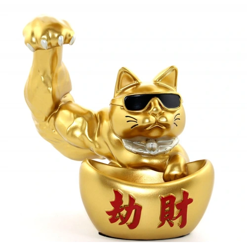 Polyester Şanslı Kedi Figürü Model 1