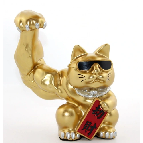 Polyester Şanslı Kedi Figürü Model 3