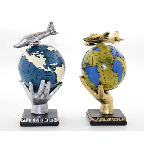 Polyester Airplane Earth Globe