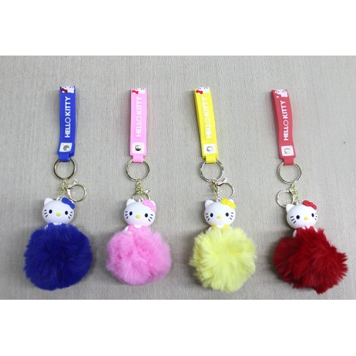 Ponponlu Hello Kitty Anahtarlık