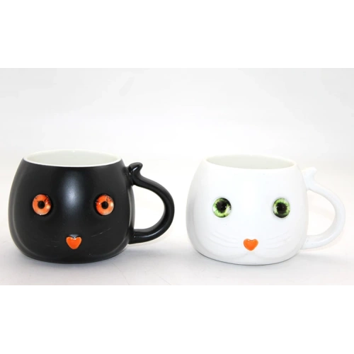 Porselen Kedili Kupa Bardak