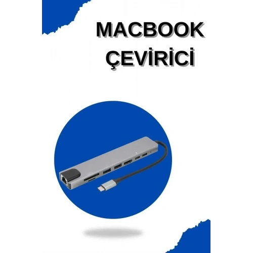 Pratik Dönüştürücü Adaptör Type-c Hdmı Usb 3.0 Macbook