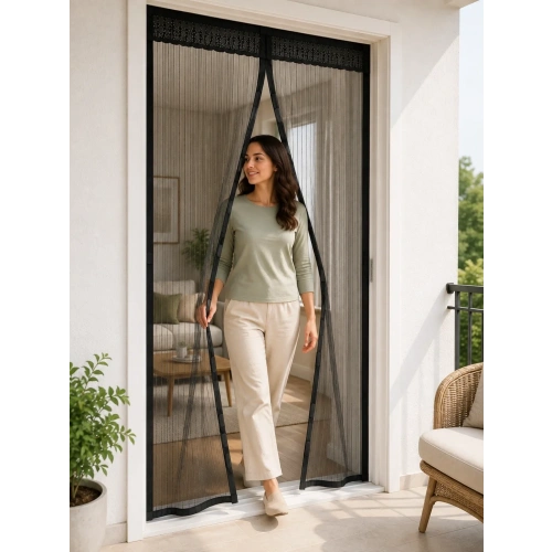 Pratik Geçişli Mıknatıslı Sineklik Kapı Filesi 100x210 Cm
