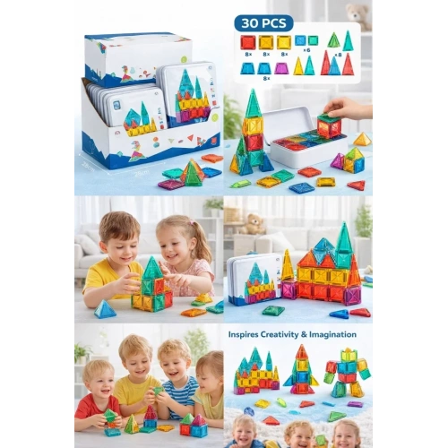 Pratik Mini Blok Metal Kutu 24 Parça Set