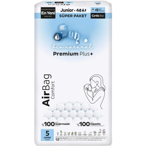 Premium Konfor Bebek Bezi 5 Beden 40 Adet